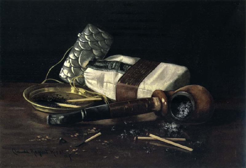 Hirst, Claude Raguet Still Life with Pipe and Tobacco oil painting image